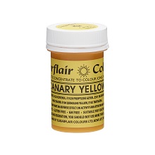 sugarflair colour paste canary yellow